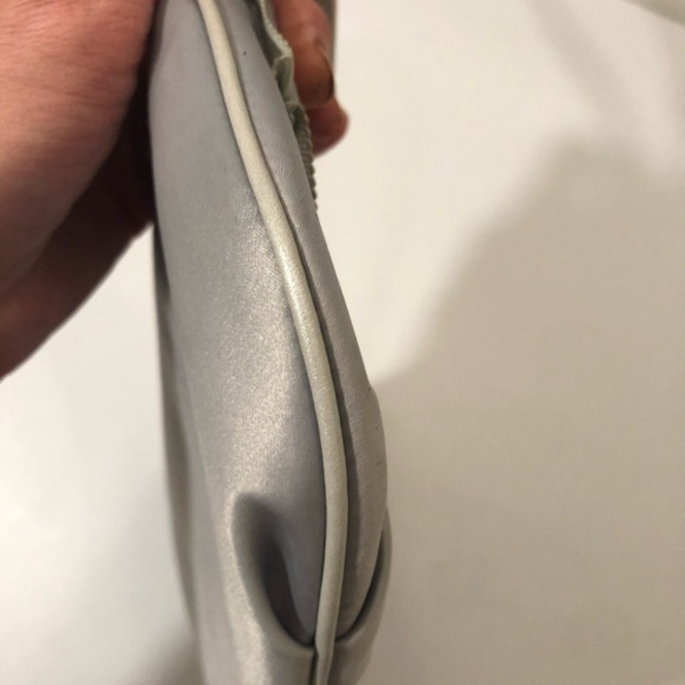 Coach gray satin evening wristlet clutch bag - Picture 9 of 11
